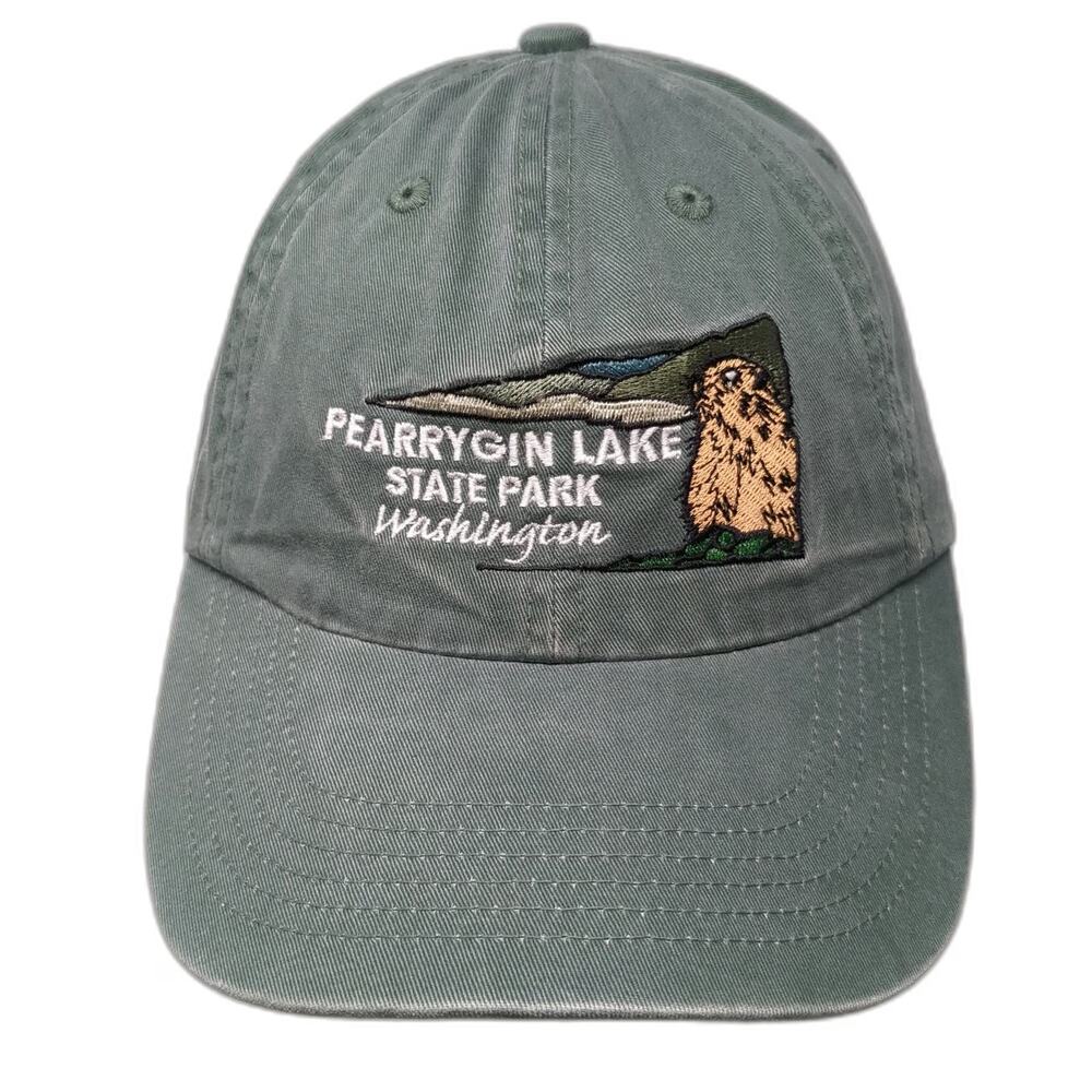 Port Authority Baseball Cap Green One Size Pearrygin Lake State Park Marmot Hat